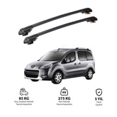 PEUGEOT TEPEE PARTNER 2008-2018 TRX1 Thunder Carrier Barres transversales pour galerie de toit de voiture, 2 barres